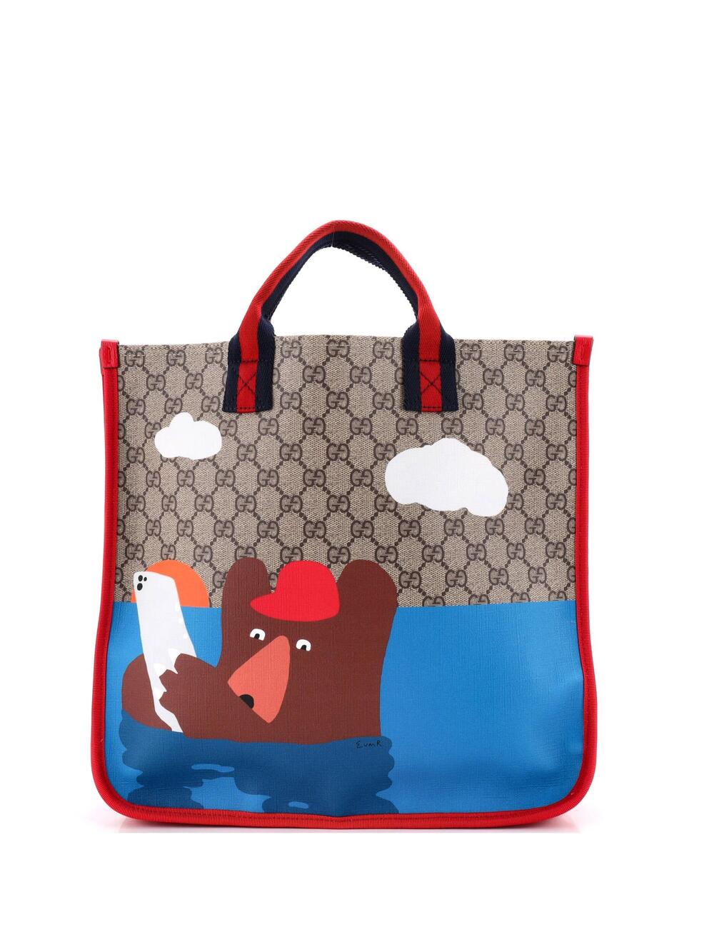 Gucci Children's Tote Printed Gg Coated #366432G76B